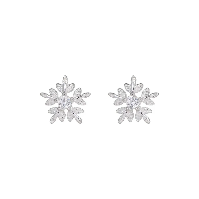 Hi There S925 Silver Stud Earrings Women's-0