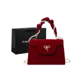 Velour Red Bowknot+Shopping Bag