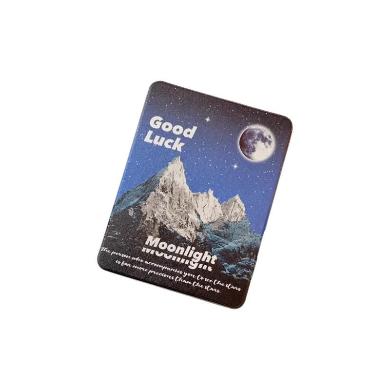 Koman Magnetic Separation Painted Night Snow Mountains For Apple IpadproAir 11/10/13 Inches Tablet Protective Cases-1