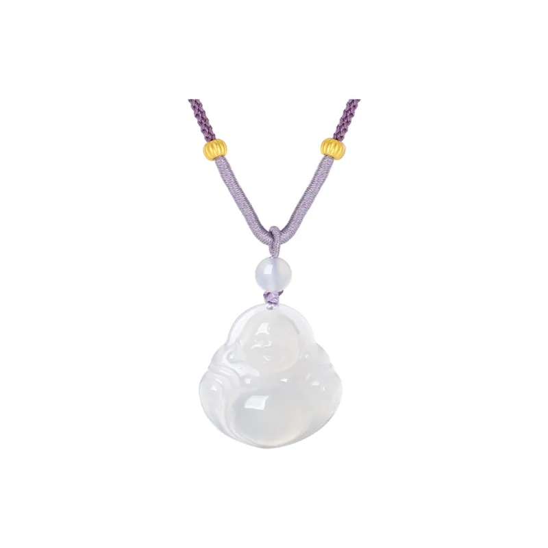 Lao Feng Xiang Chalcedony Necklaces Unisex-0