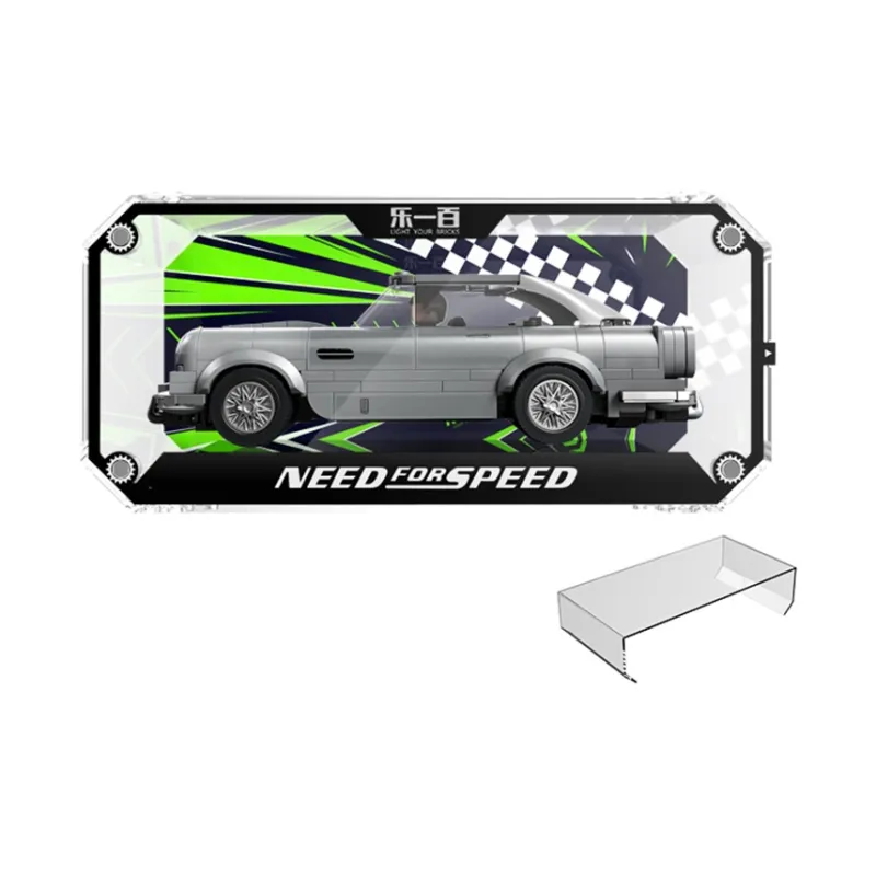 LIGHT YOUR BRICKS Compatibility Building Block SPEED Collection And Alloy Car Model Display Case Model Accessories-17