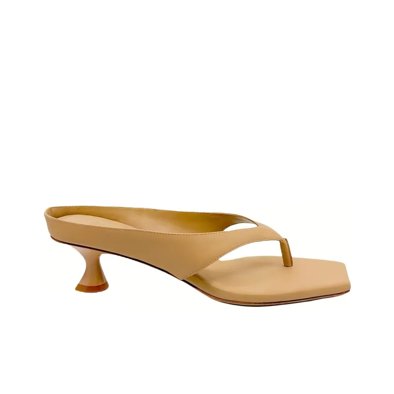 STUDIO AMELIA Flip Flops 5cm Women's Light Brown-1