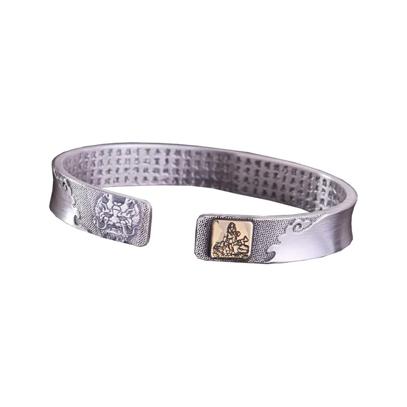 Angel Wishes 999 Fine Silver Bangles Unisex-16
