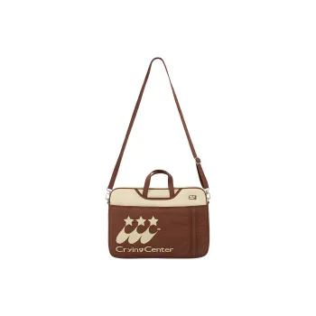 Crying Center Fabric Laptop Bag Regular Unisex Brown/Blue