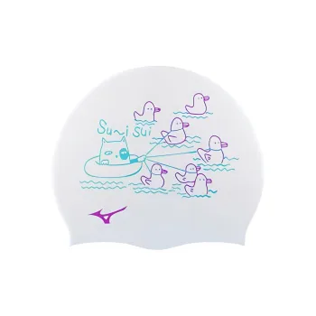 Mizuno Swimming Caps Silicone Swimming Pool Unisex 19.5*23cm