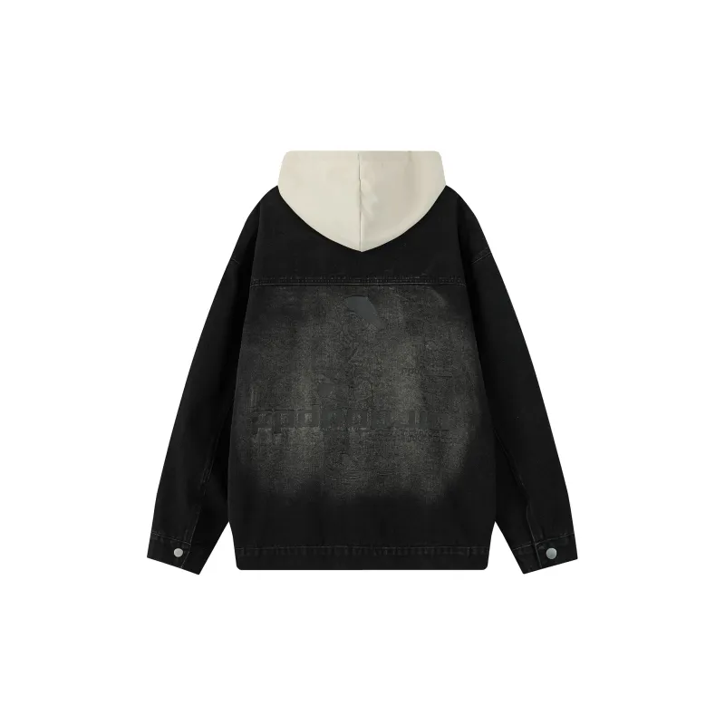 GWAF Denim Jackets Unisex Black-1