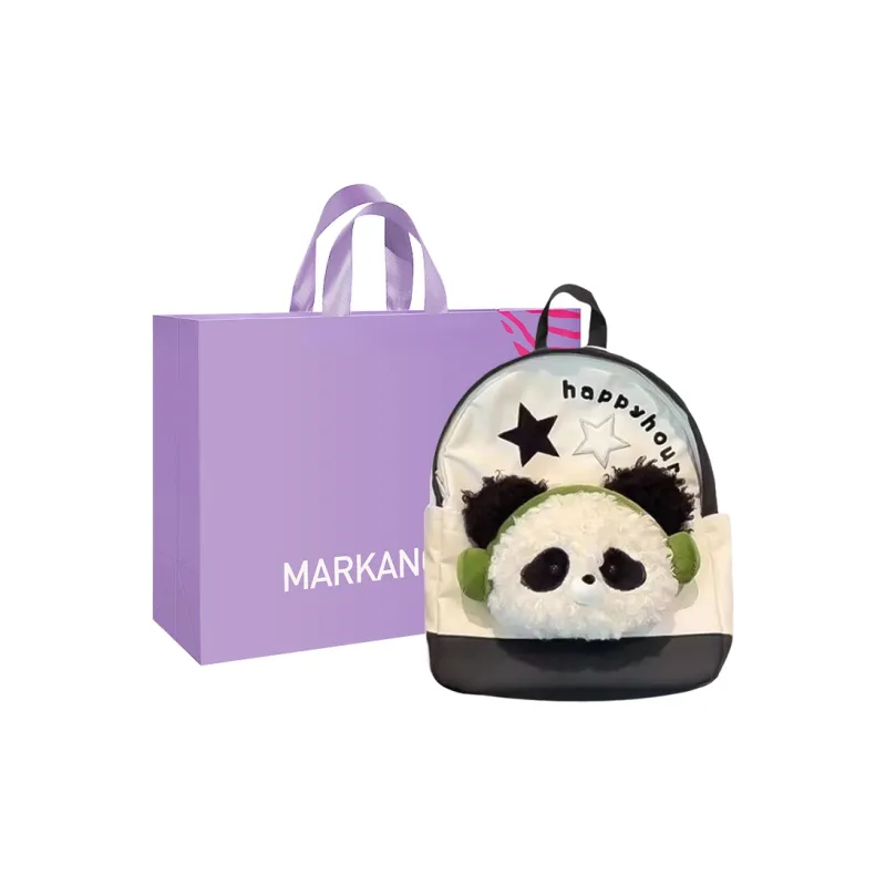 MARKANGARO Nylon Backpack Regular Unisex Red White/Pink Blue-8