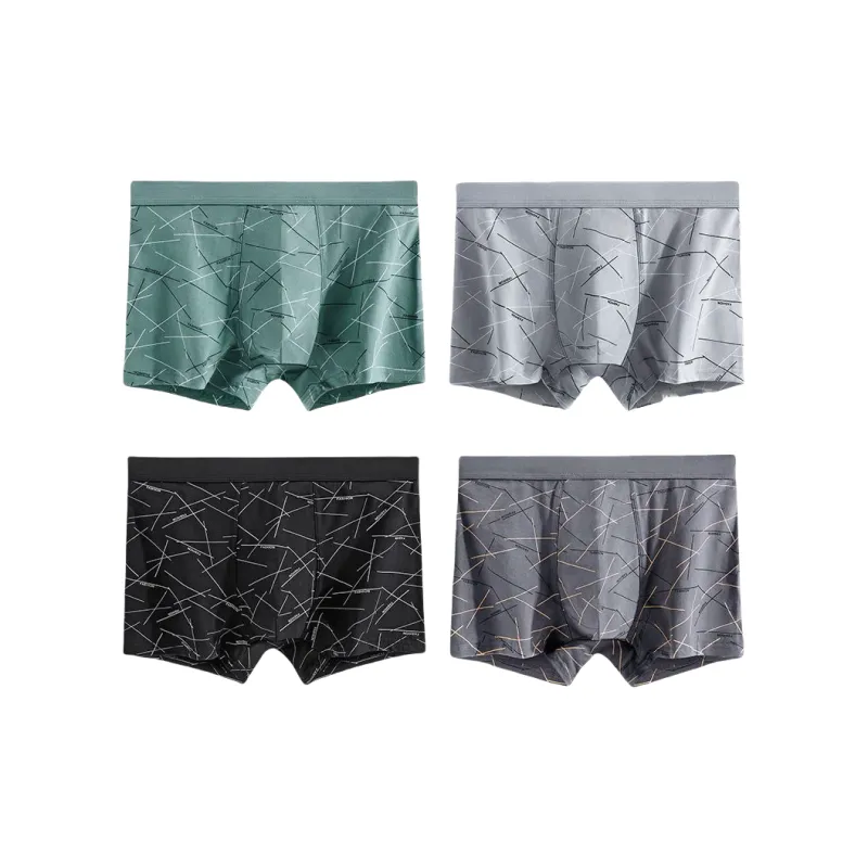 OEING Underpants Men's 4 Pack Mixed Color-0