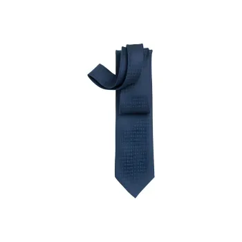 HERMES Silk Ties Men's Marine Blue