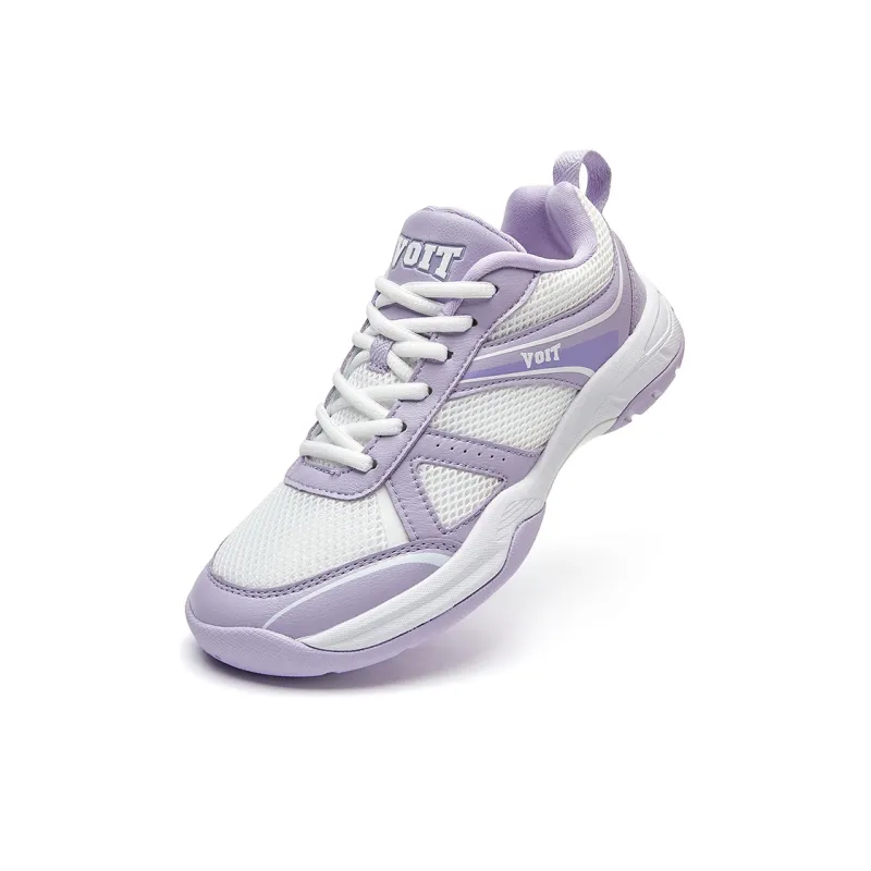 VOIT Coverage Lightweight Rebound Low Top Badminton Shoes Women's Purple White-3
