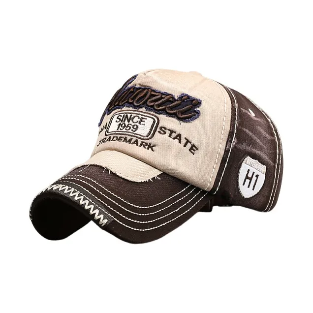 Lanza Washable Denim Baseball Caps Unisex-4