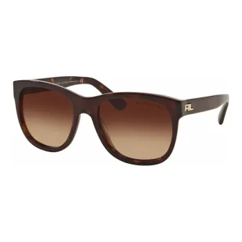 Ralph Lauren Acetate Irregular Shape Sunglasses Women's Brown