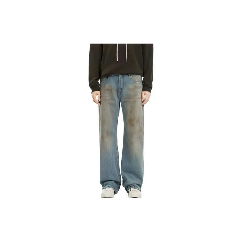 GBXM Jeans Unisex Dirty Vintage Blue-2