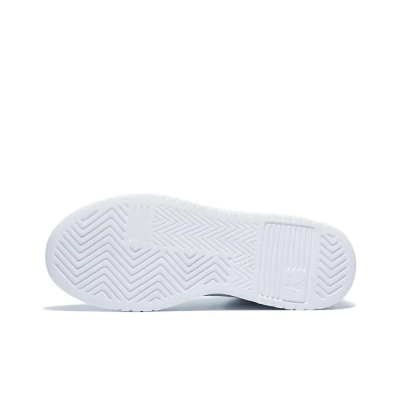 QIAODAN Slip Resistant Cushioning Wear Resistant High Top Skateboard Shoes Women's White-4