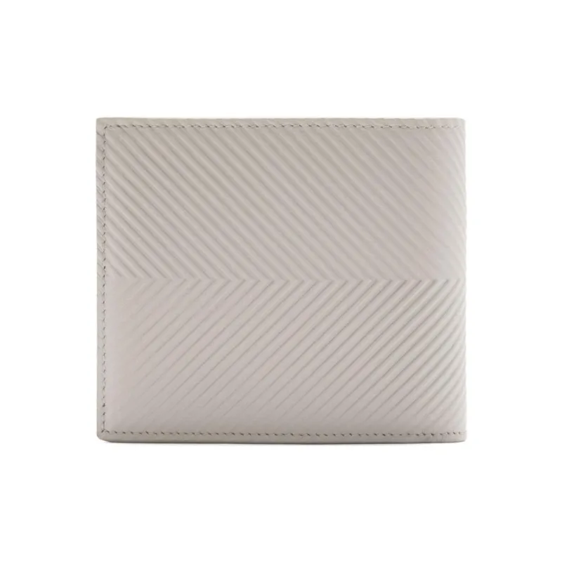 LOEWE Calfskin Coin Purse Unisex Shell Gray-3