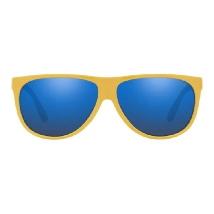 Ralph Lauren Acetate Irregular Shape Sunglasses Men's Yellow-1