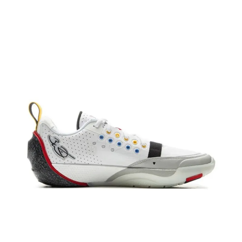 LINING Full City 13 Basketball Shoes Men Low Top White Black-1