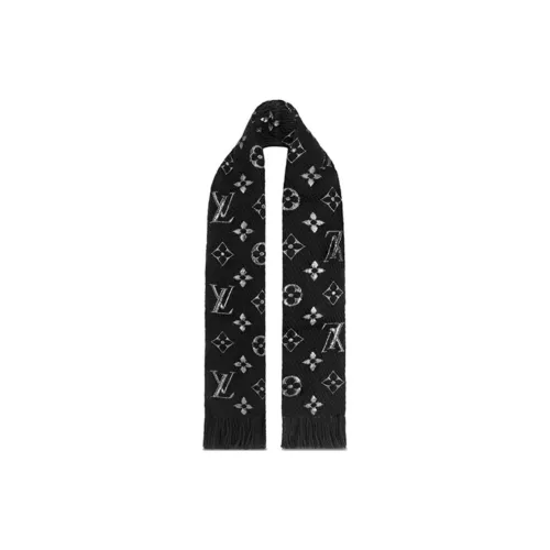 LOUIS VUITTON 2020 Lv Logomania Wool Scarf