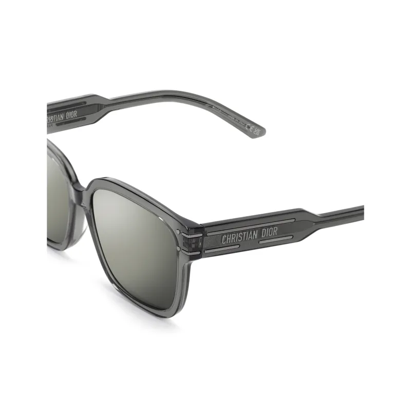 DIOR Acetate Square Sunglasses Women's Gray-4