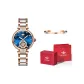 Steel Band Ceramic Blue Dial