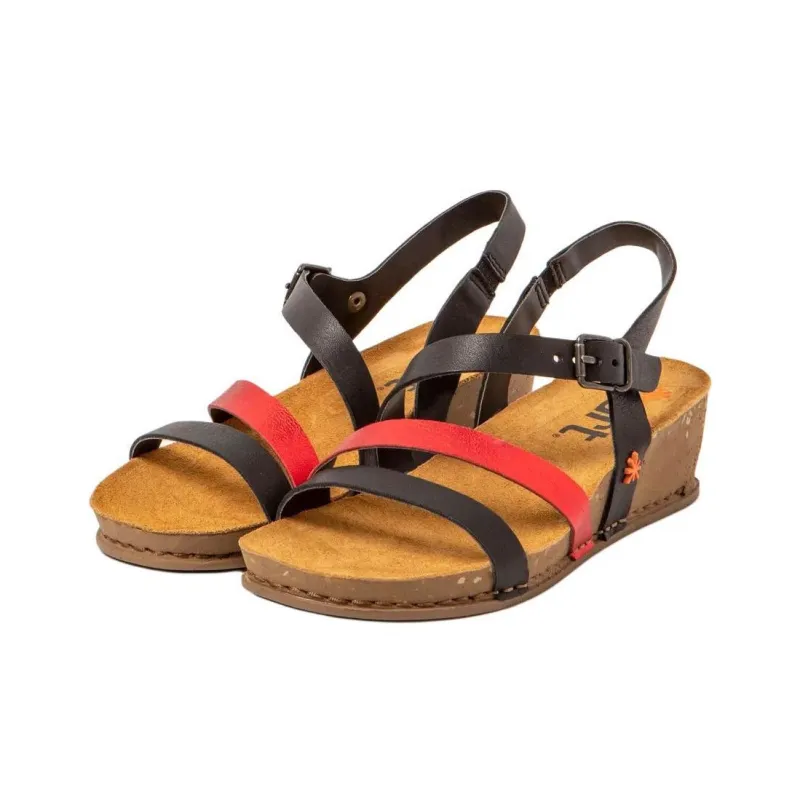Art I LIVE Strap Sandals 4.5cm Women's Black-1