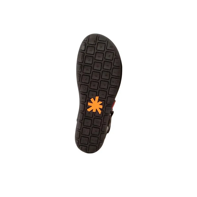 Art RHODES Strap Sandals Women's Black Red-4