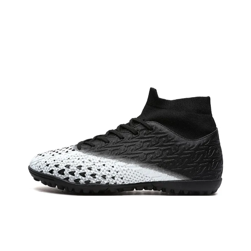 OFFER AITR Soccer Shoes Unisex High Top Black/Blue/White-0