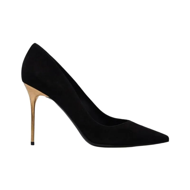 BALMAIN Slim Heel High Heels 10cm Women's Black-1