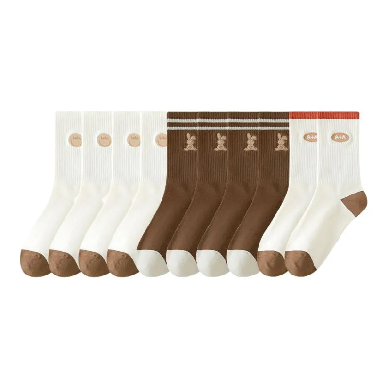 Lan Miao Mid Calf Socks Women's 10 Pack-3