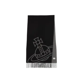 Vivienne Westwood Knit Scarves Unisex Black