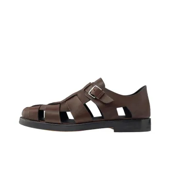 HERMES Clement Beach Sandals Men's Chocolate