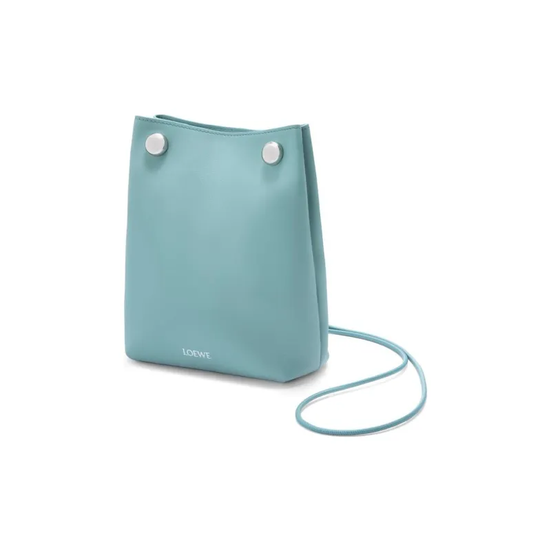 LOEWE Smooth Calf Leather Crossbody Bag Shoulder Bag Women's Aqua Blue-1