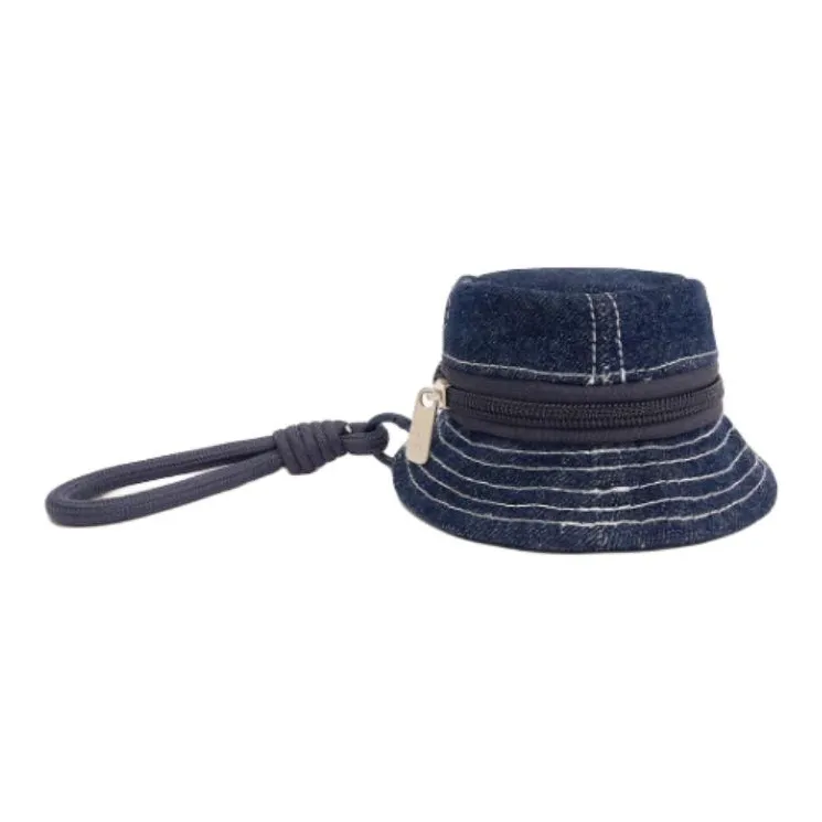 Lee Denim Coin Purse With Charm Bag Accessory Mini Unisex Vintage Light Blue/Antique Indigo/Full Wheat Brown-3