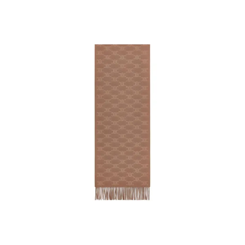 CELINE Scarf In Monogram Cashmere-0