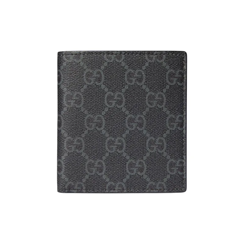 GUCCI GG Emblem Coated Fabrics Wallet Men's Black-0