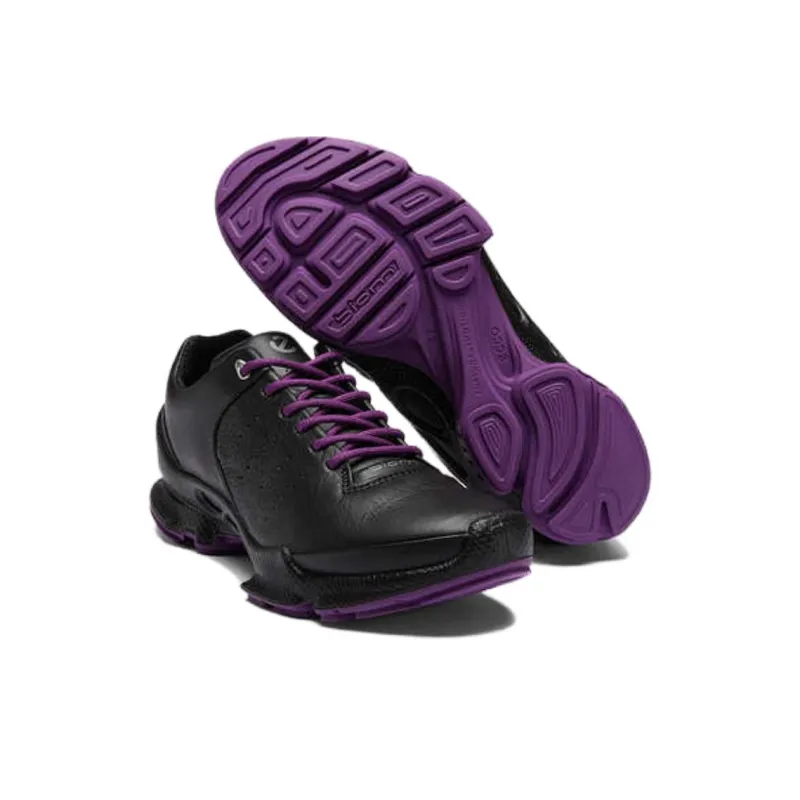 Ecco BIOM C Anti-Slip Wear-Resistant Low-Top Hiking/Trekking Shoes Women's Black/dark Purple-3