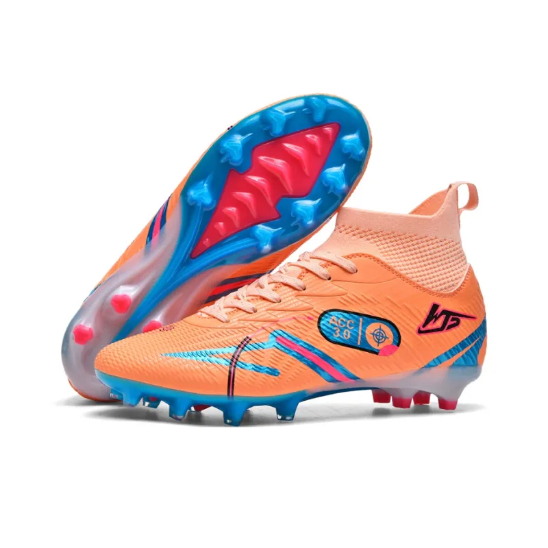 WEJIESS TF Rubber Broken Studs Soft Ground Firm Ground Anti-Slip Wear-Resistant Soccer Shoes Unisex-30