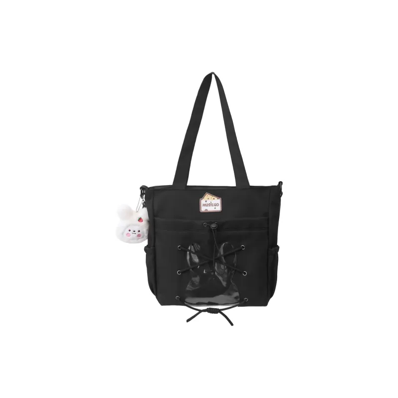 GOBLIN SHARKS 1759 Nylon Shoulder Bag Unisex Blue Black/Pink/Yellow/Purple-4