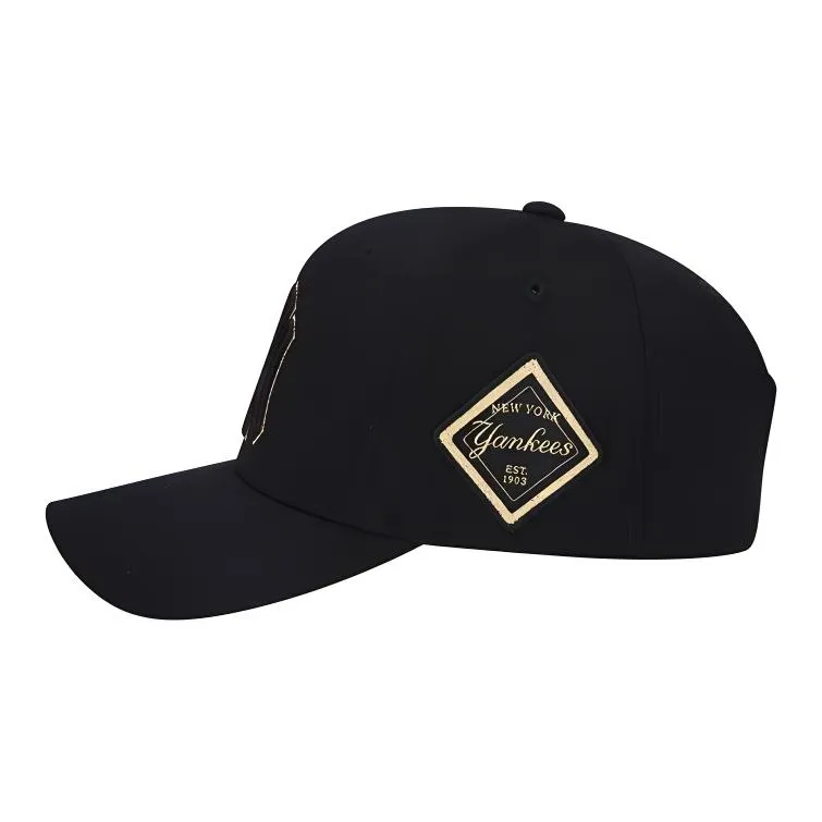 MLB Wool Blend Baseball Caps CP85 Unisex Black/Gold-2