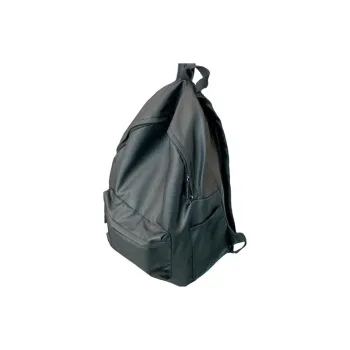 BSELEON PU Backpack Regular Unisex Black