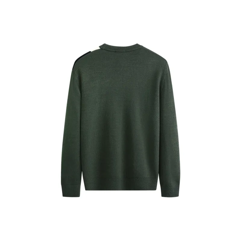 Dance With Wolves Sweater Men's Dark Green-1