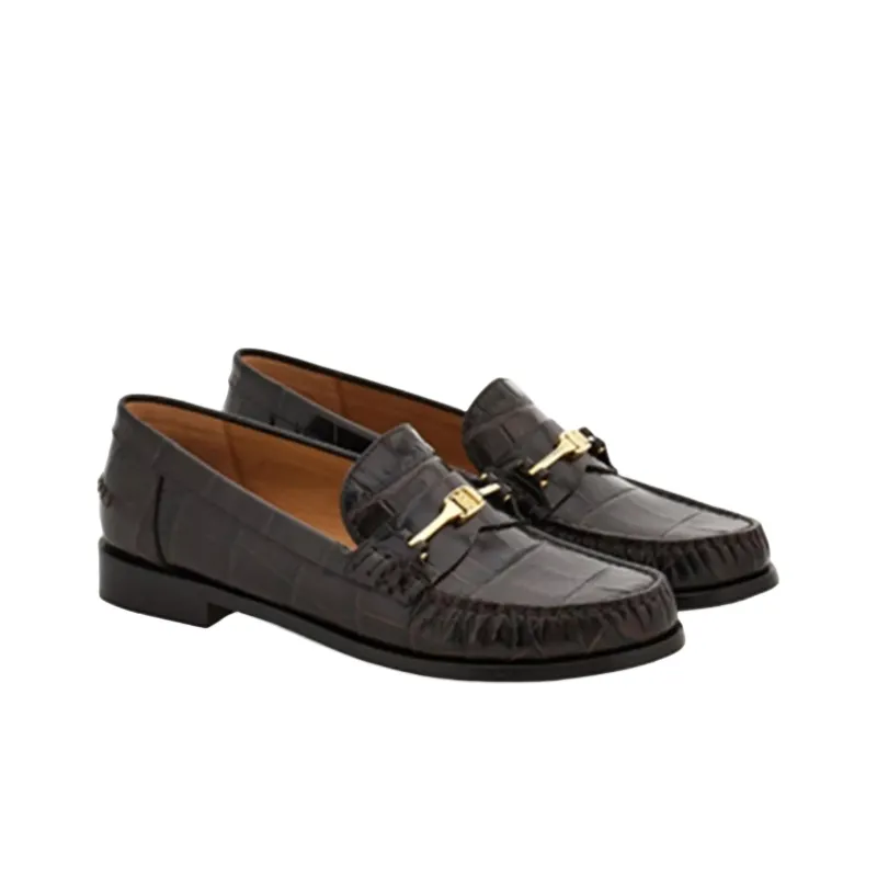 FERRAGAMO Harry Loafers Women's Brown-2
