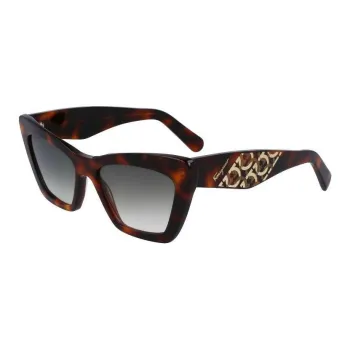 FERRAGAMO Plastic Cat Eye Sunglasses Men's Tortoiseshell