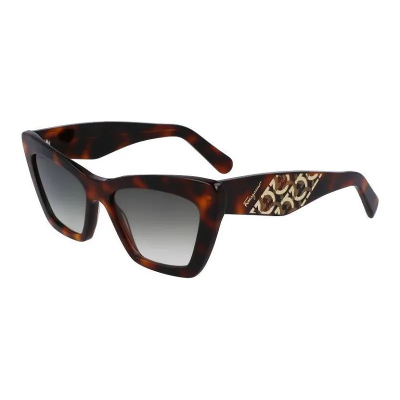 FERRAGAMO Plastic Cat Eye Sunglasses Men's Tortoiseshell-0
