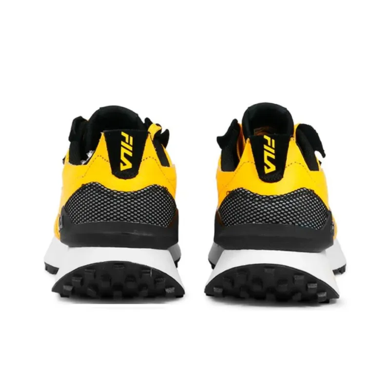 FILA Renno Anti Slip Wear Resistant Low Top Tennis Shoes Men's Yellow-5