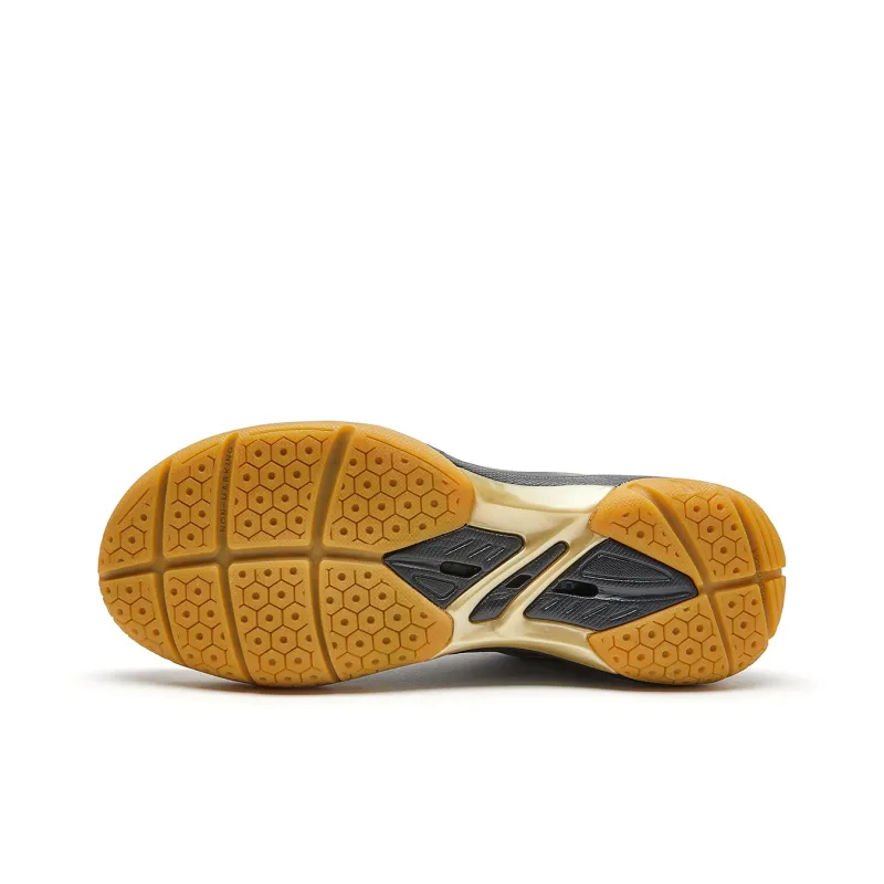 VOIT Cushioning, Breathable, Supportive Low Top Badminton Shoes Unisex Black Gold-6