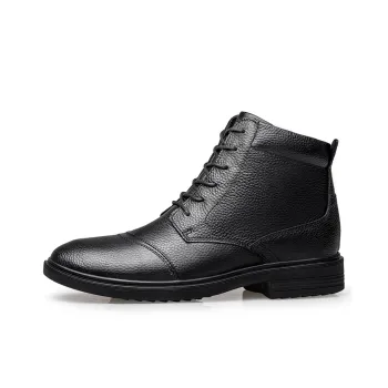 Qiandongmeili Ankle Boots Unisex Black