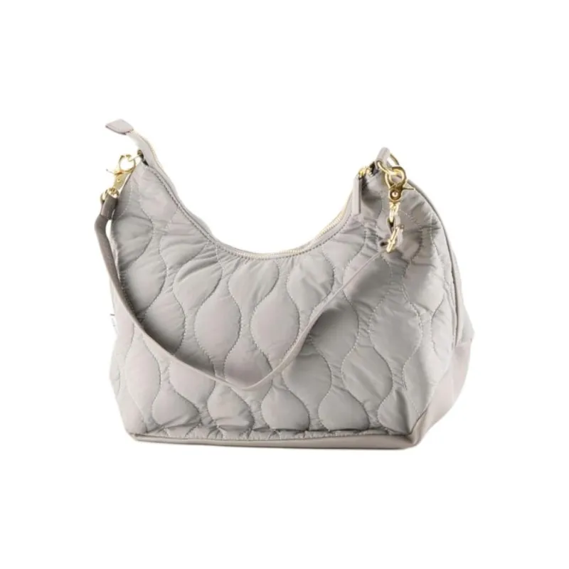 U.S. POLO ASSN. Nylon Shoulder Bag Large Size Women's Gray-1