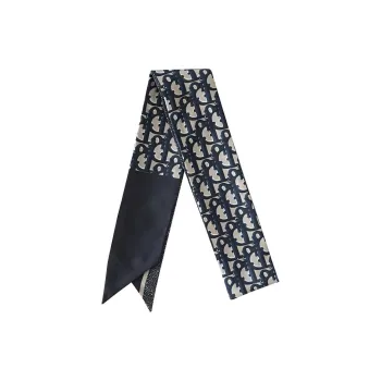 DIOR Silk Scarves Women's Marine Blue