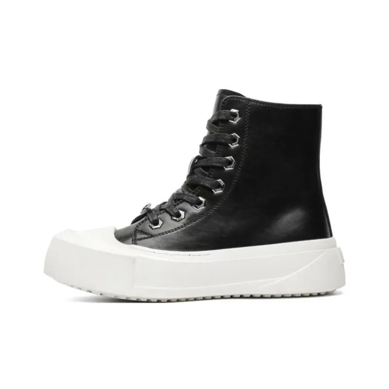 Jerden Smith Slip Resistant Waterproof Abrasion Resistant High Top Skateboard Shoes Unisex-3